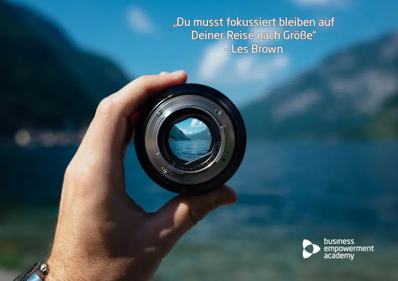 Der richtige Fokus gleicht einer Hebelwirkung