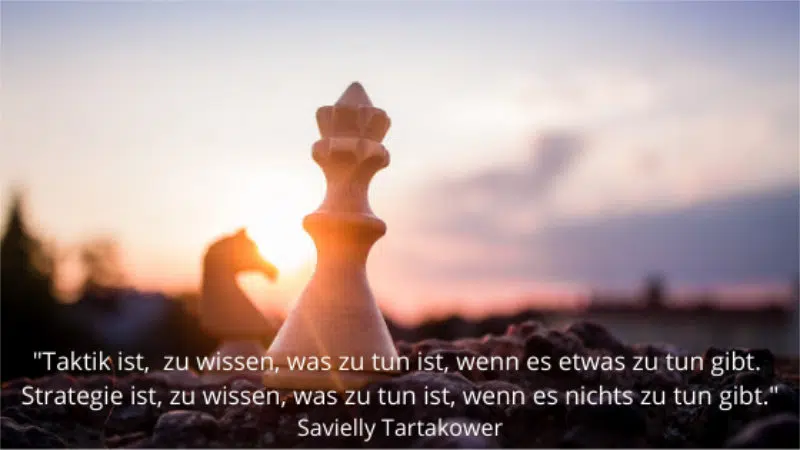Strategie ist zu wissen, was zu tun ist, wenn es nichts zu tun gibt
