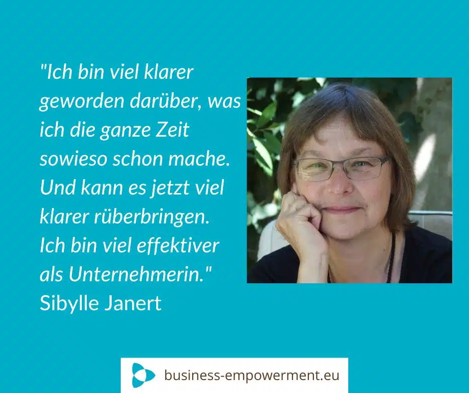 Kundenstimme Sibylle Janert